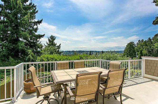 Deck with skyline view