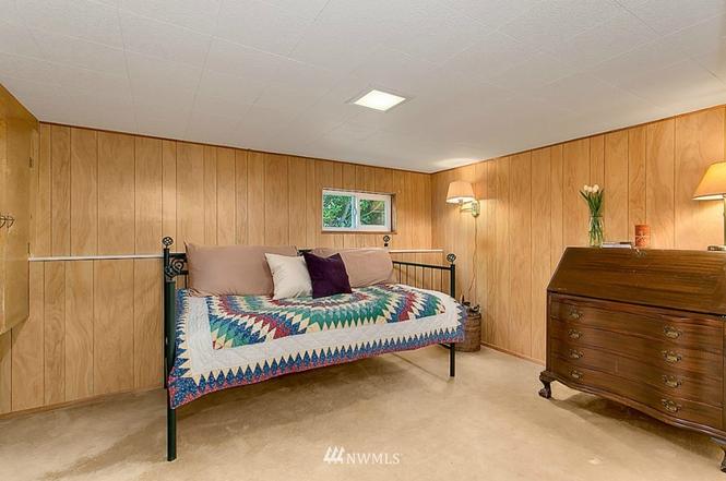 Lower-level guest room